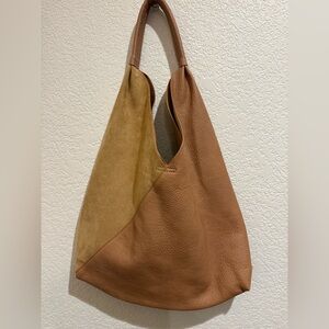 Shiraleah Tan and Brown Hobo Bag